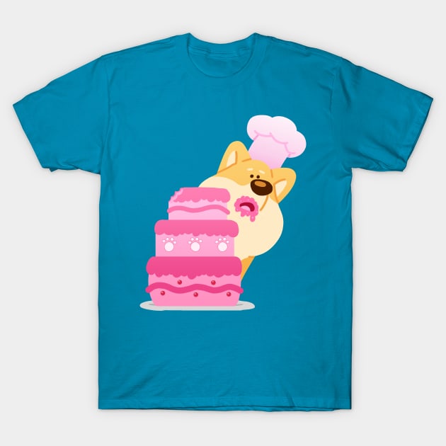 Baker Shiba T-Shirt by eagletoons